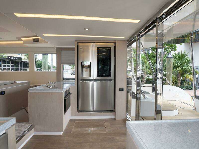 Alva OE 54 Galley Refrigerator On Starboard