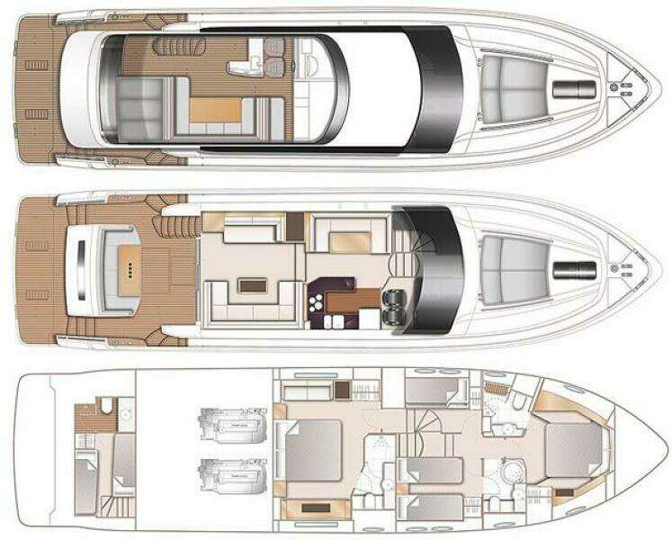 TIGHT SQUEEZE 64ft Princess Yacht For Sale