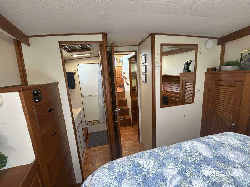 42' Grand Banks master stateroom aft