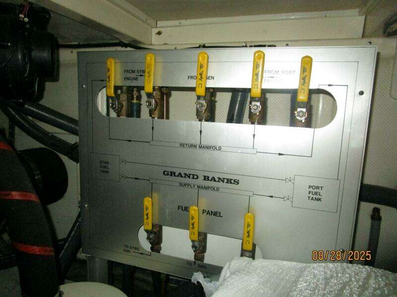 42' Grand Banks fuel manifold