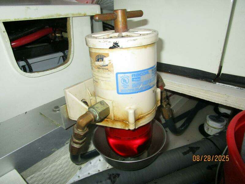 42' Grand Banks generator Racor fuel filter