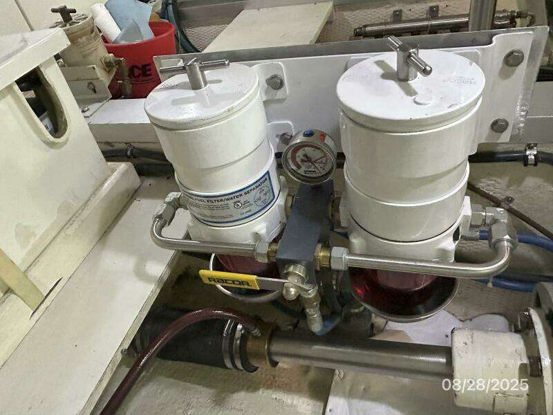 42' Grand Banks starboard Racor fuel filters