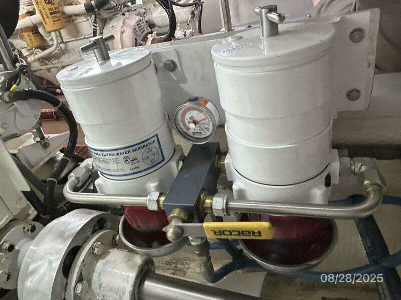 42' Grand Banks port Racor fuel filters