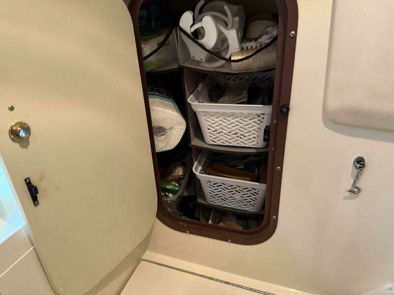 Storage in head compartment Storage in head compartment