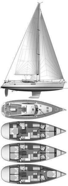 Salt Air 50ft Jeanneau Yacht For Sale