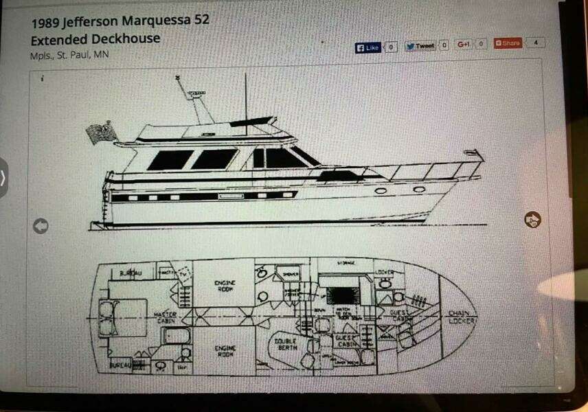 Sweet Caroline 52ft Jefferson Yacht For Sale