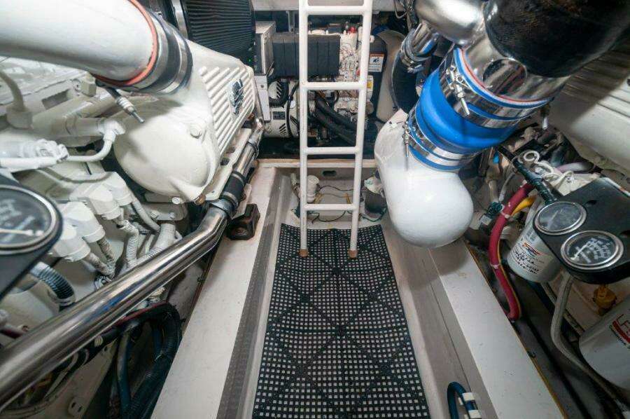 2012 Viking 42 Convertible  Engine Room 2