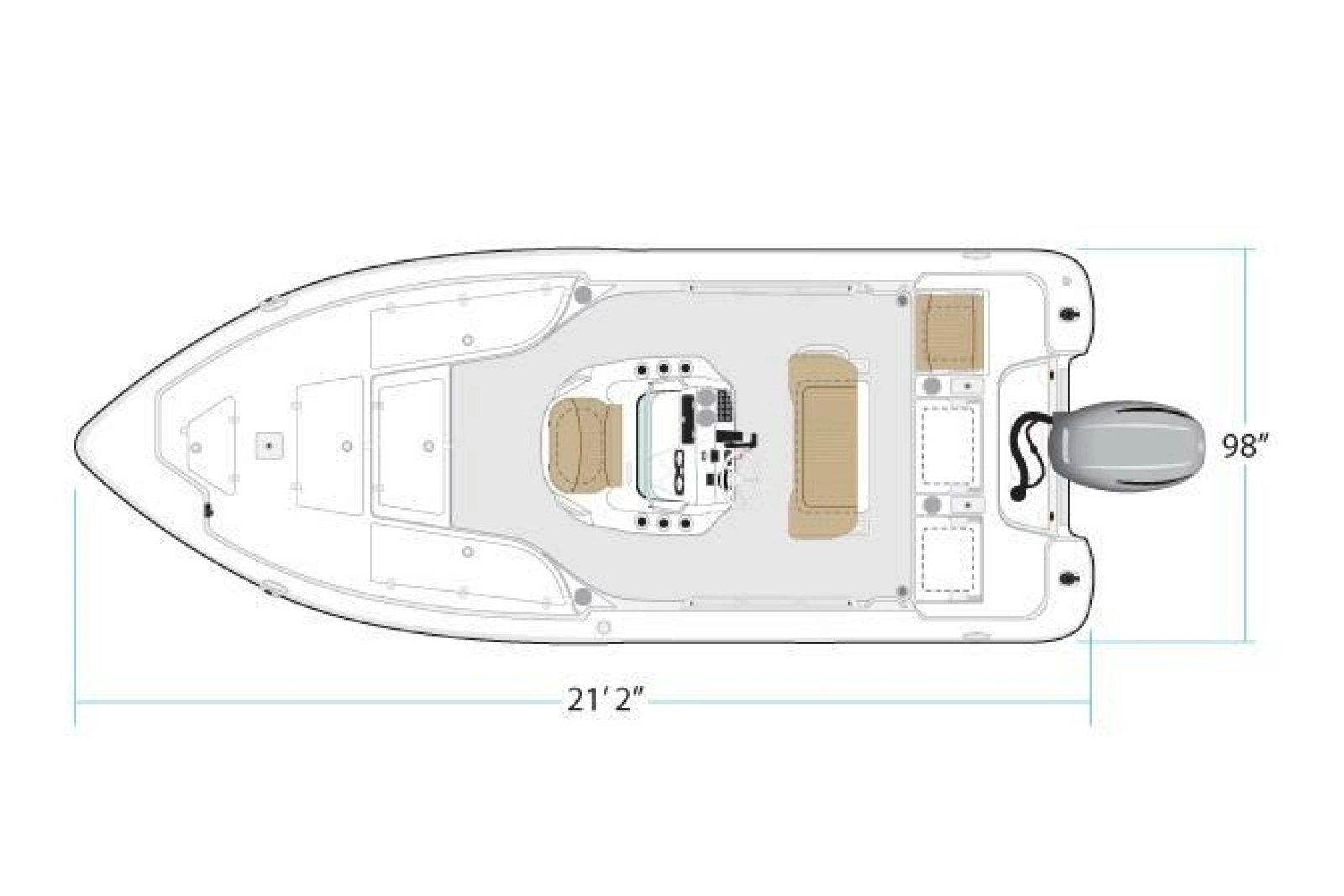 2020 NauticStar 2140 Sport Shallow Bay