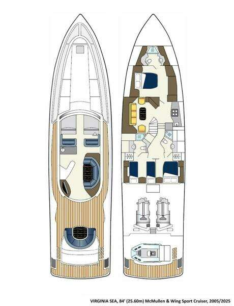 VIRGINIA SEA 84ft McMullen  amp  Wing Yacht For Sale