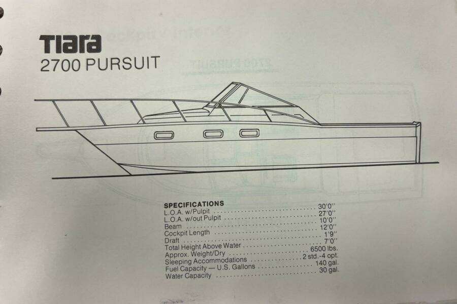 27ft Tiara Yachts Yacht For Sale