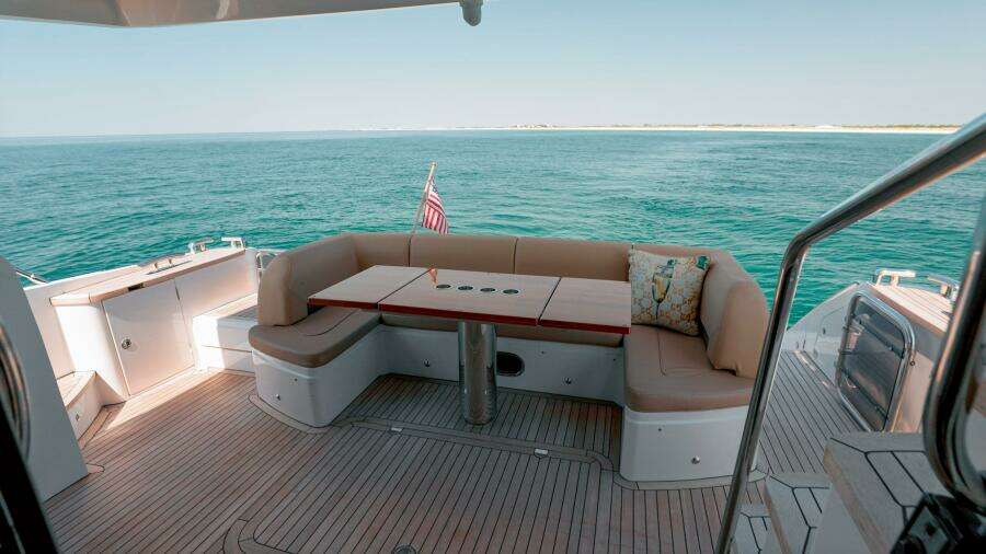 2011 Princess 64 'Harbor Story' - Aft Deck