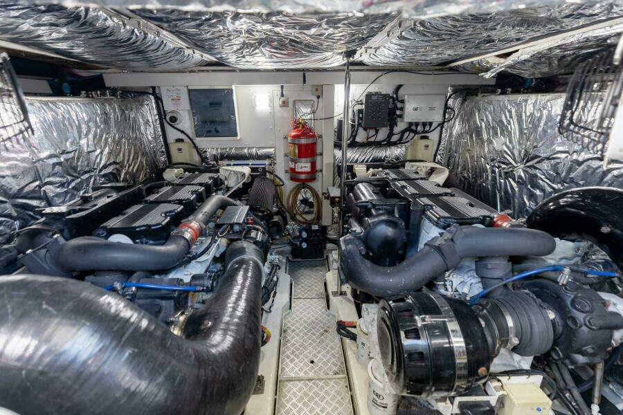 2011 Princess 64 'Harbor Story' - Engine Room