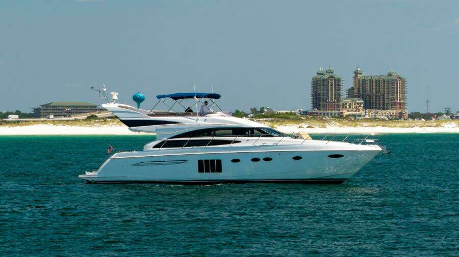 2011 Princess 64 'Harbor Story' - Profile Starboard