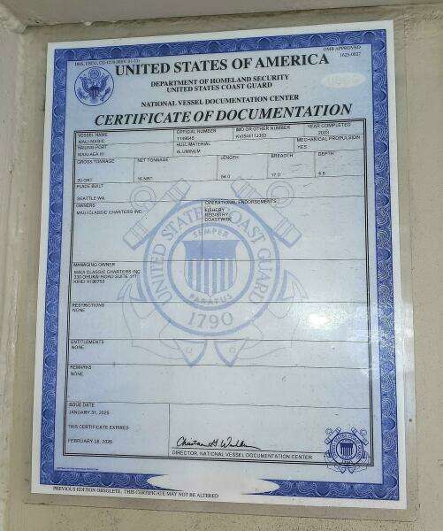 MAUI MAGIC 54ft Aluminum Cruiser Yacht For Sale