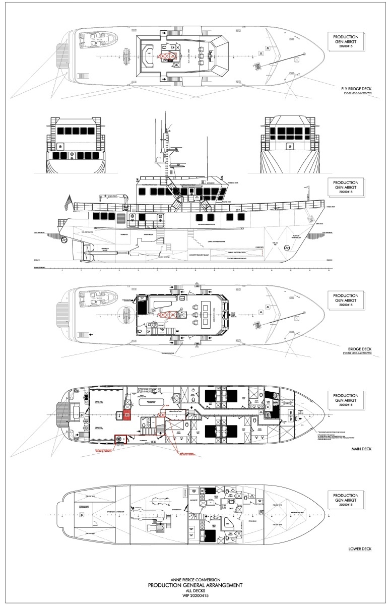 ANNE S PIERCE 120ft Glovertown Sy Yacht For Sale