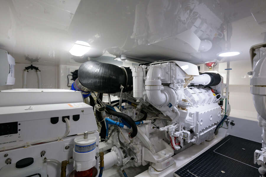 2017 48 Viking Convertible - Engine Room