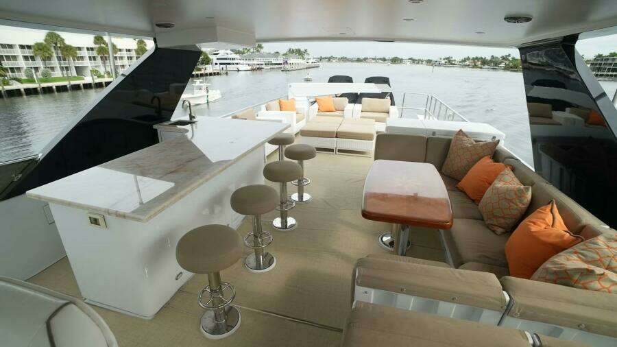 Flybridge looking aft