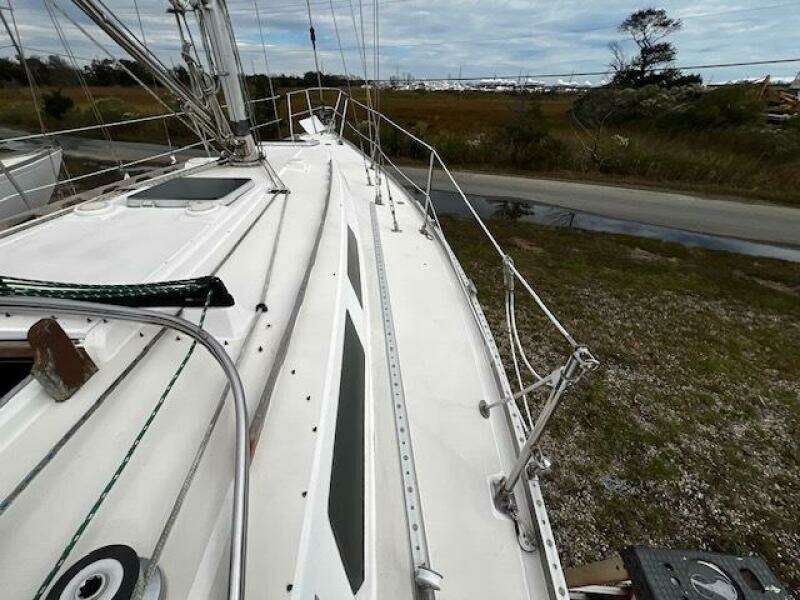 Starboard side deck