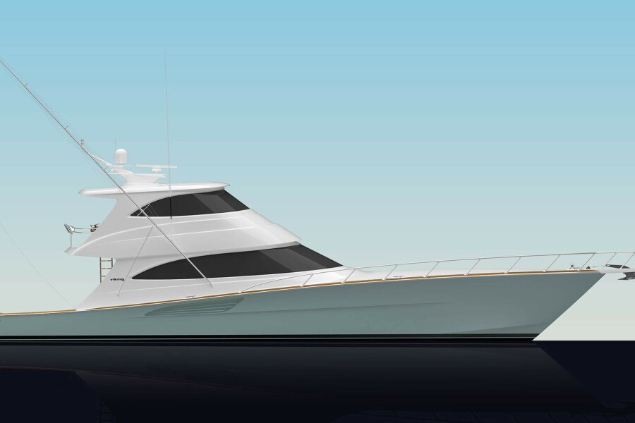 2027 Viking 74 Enclosed Bridge Yacht For Sale | NEW BUILD | SI Yachts