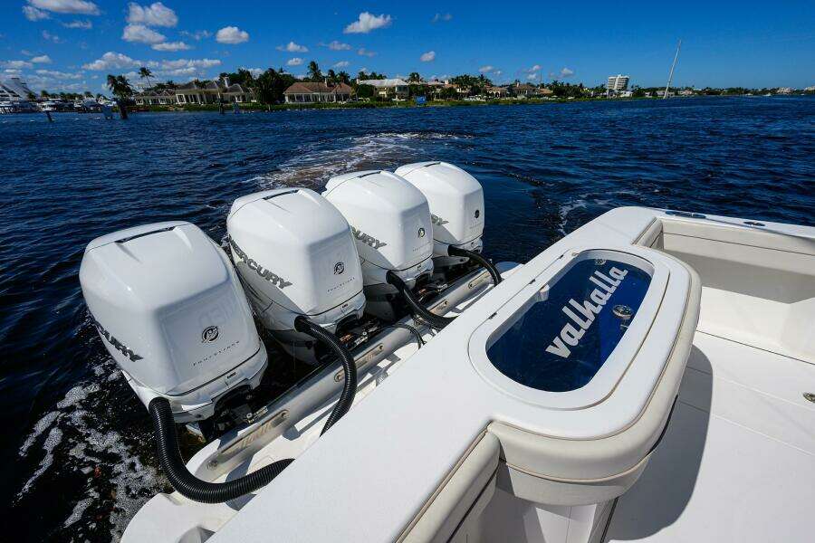 Quad Mercury Outboard Engines 