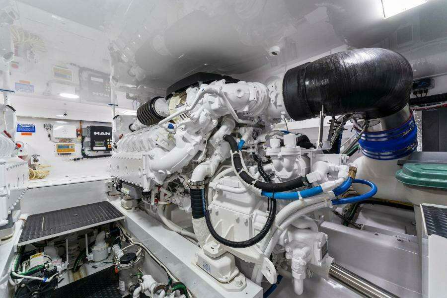 2021 Viking 54 Convertible HAMMERHEADS Engine Room