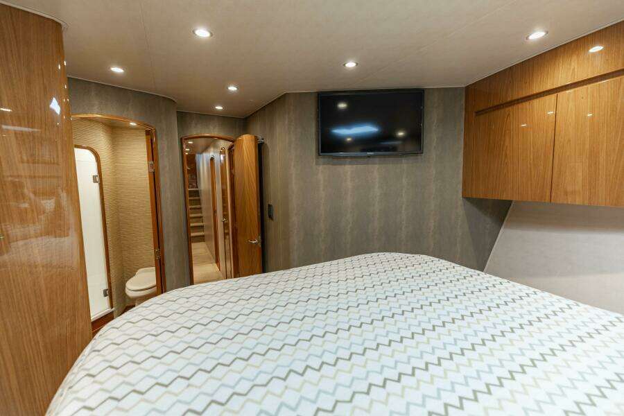 2013 Viking 76 Convertible- REEL FIRE- Forward VIP Stateroom