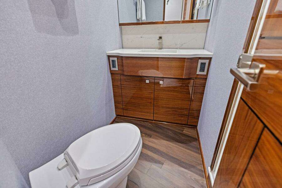 2026 Viking 82 Convertible- TEAM HARVEY I- Forward Stateroom Head