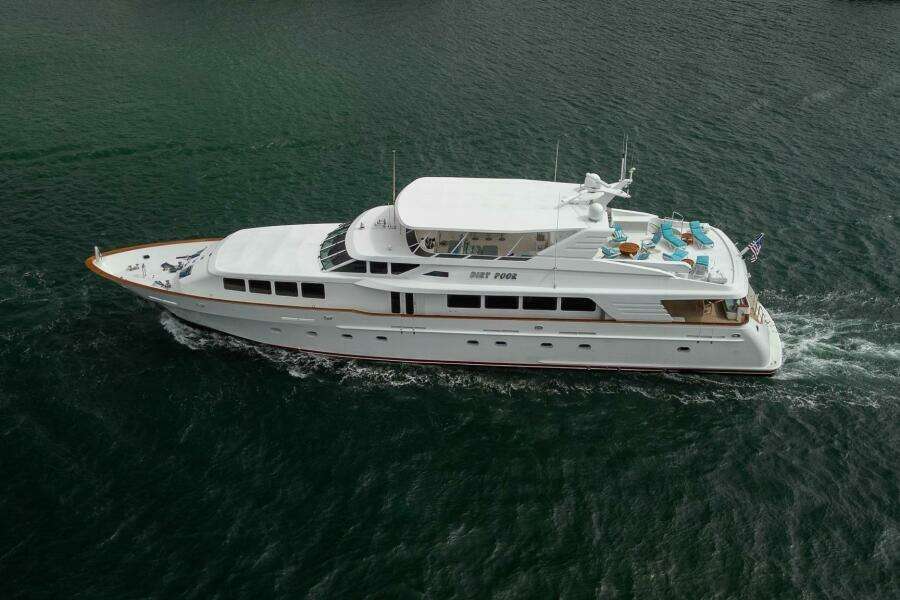 DIRT POOR 118ft Trinity Yachts Yacht For Sale DIRT POOR 118ft Trinity Yachts Yacht For Sale