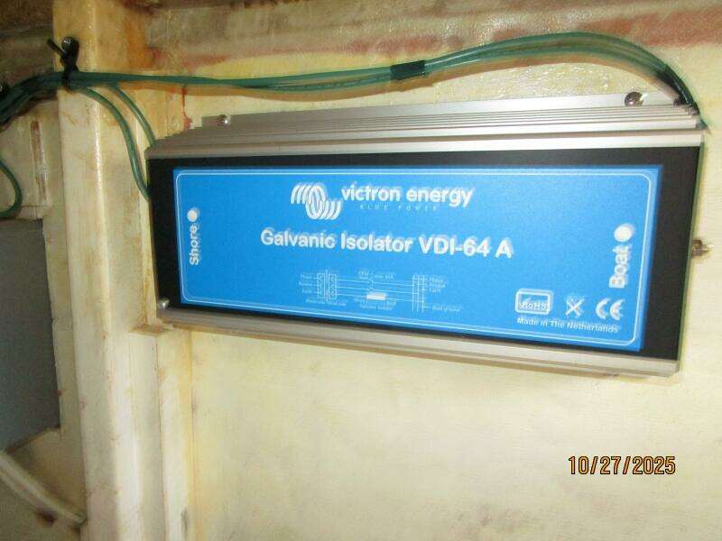 38' Marine Trader galvanic isolator