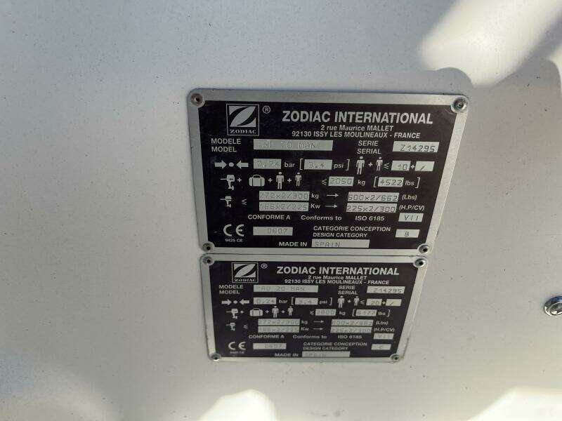 2008 Zodiac Pro 20 Man