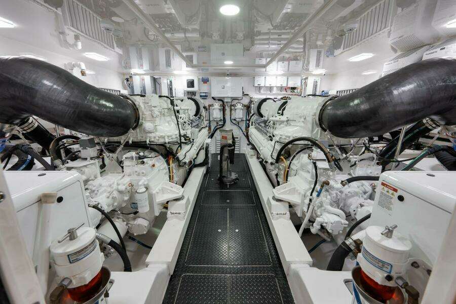 Viking 80 Baileys Ark - Engine Room