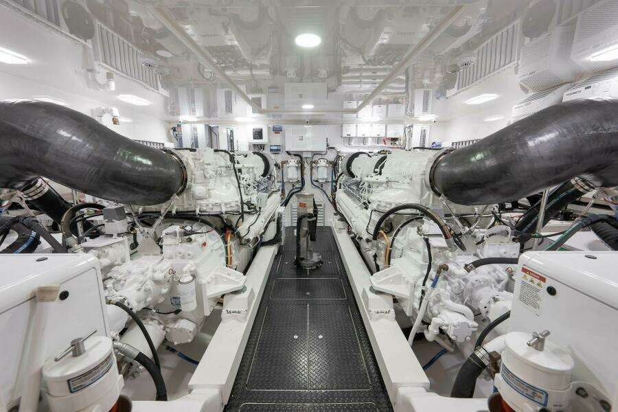 Viking 80 Baileys Ark - Engine Room