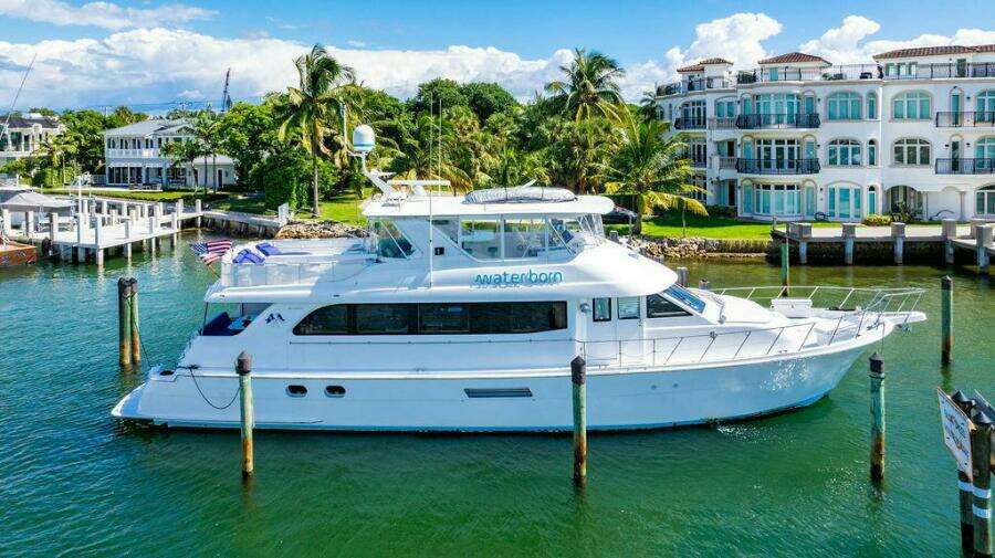 WATER BORN 75ft Hatteras Yacht For Sale