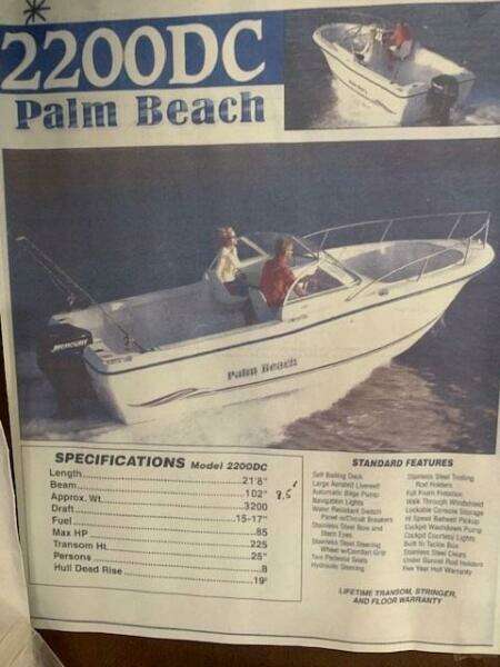 22ft Palm Beach Yacht For Sale