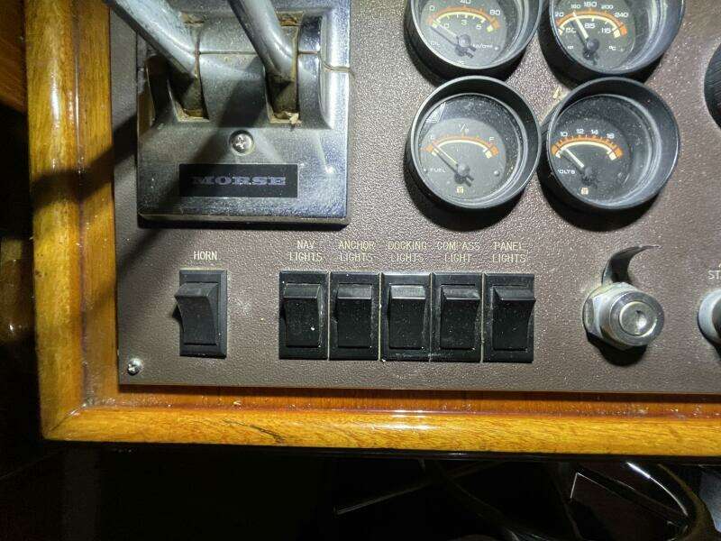 Helm Switch Panel with Lighting Controls – Egg Harbor 40 Motor Yacht