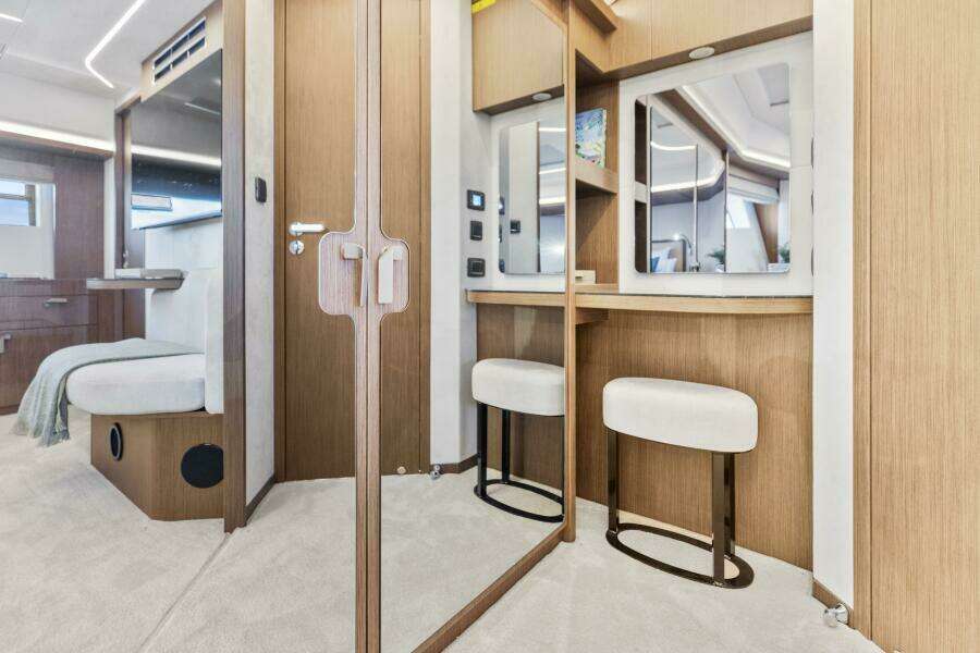 2026 Prestige F5.7 Flybridge - Master Suite Vanity