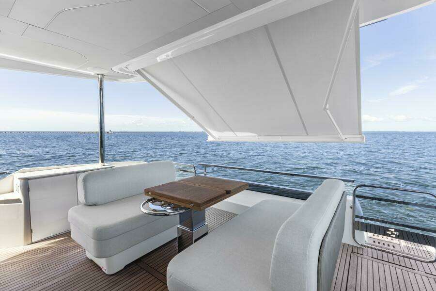 2026 Prestige F5.7 Flybridge - Aft Deck