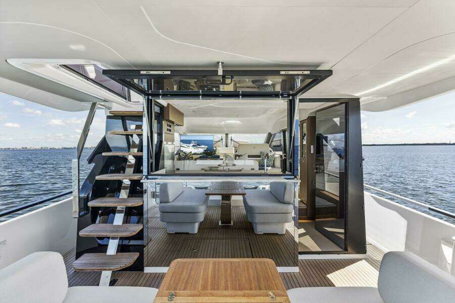2026 Prestige F5.7 Flybridge - Aft Deck