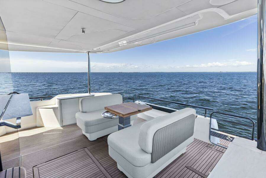 2026 Prestige F5.7 Flybridge - Aft Deck