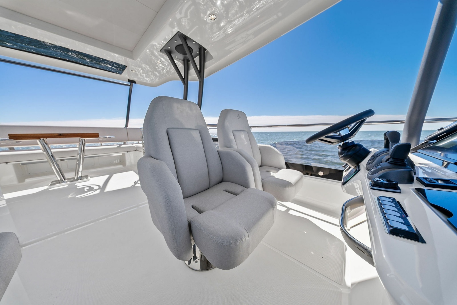 2026 F5.7 Prestige Yachts Flybridge Helm
