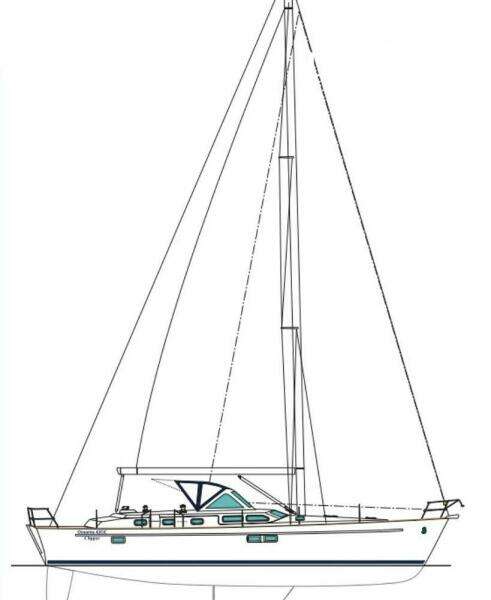 Beneteau Oceanis 42 Cc Line_drawing Sea No Evil Vys