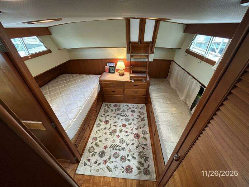 42' Grand Banks master stateroom