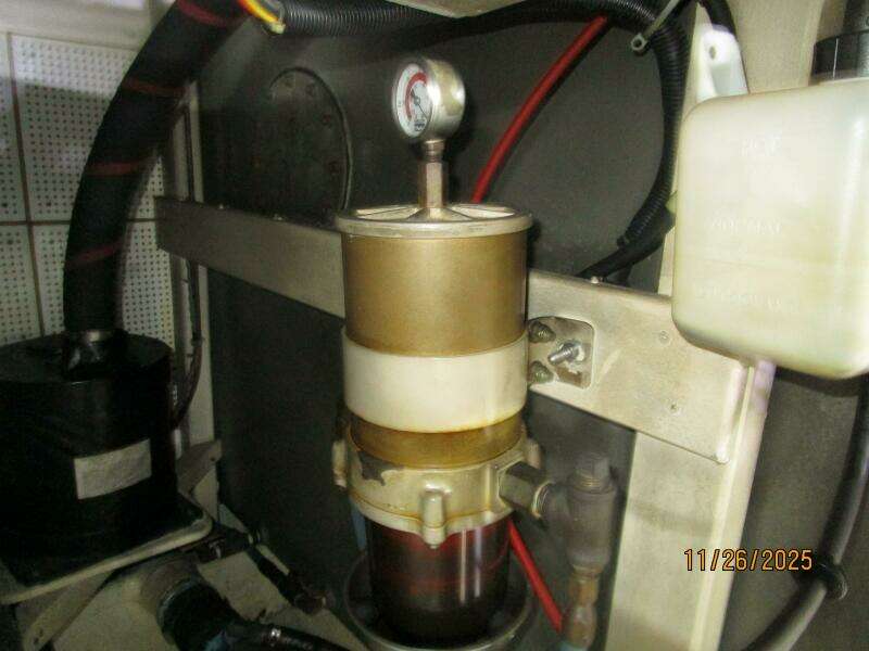 42' Grand Banks port Racor fuel filter