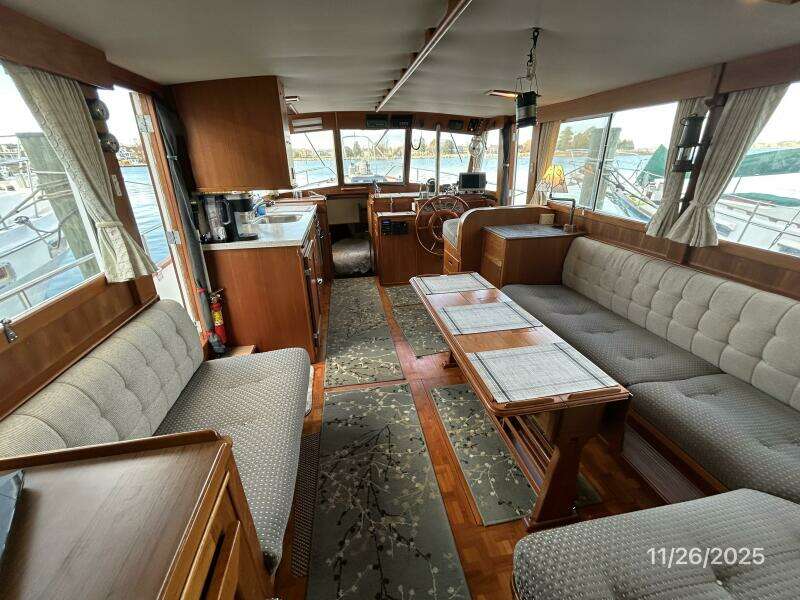 42' Grand Banks salon forward