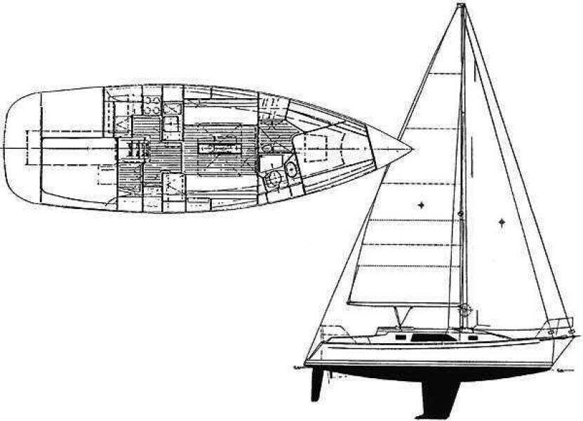 Silver 35ft Saga Yacht For Sale