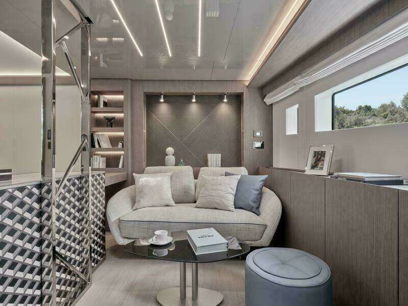  2025 M8 65 Prestige M8 Multi-Hull Power Catamaran - Manufacturer Master Stateroom Sofa