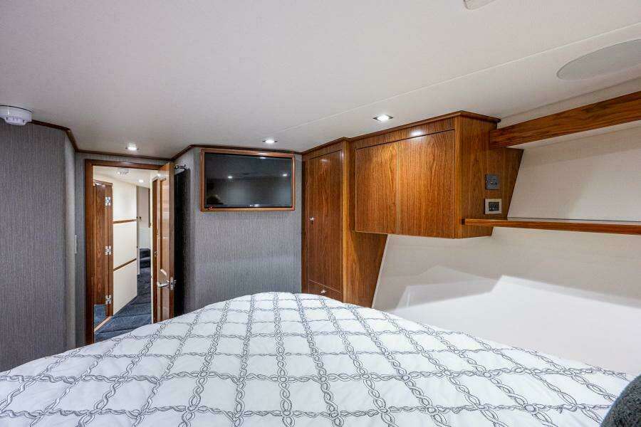 Viking 68 KEMOSABE - Forward Stateroom & Head Entrance