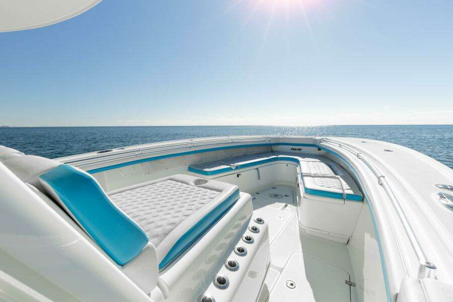 2017 42 Yellowfin Offshore Fins Up Bow