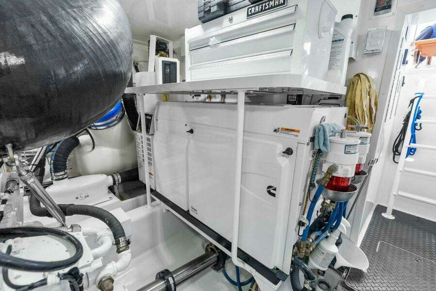 2022 Viking 68 Enclosed Bridge- PIPE DREAM- Engine Room