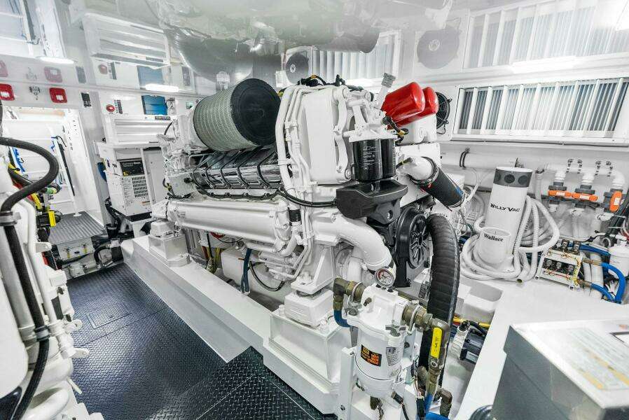 2022 Viking 68 Enclosed Bridge- PIPE DREAM- Engine Room